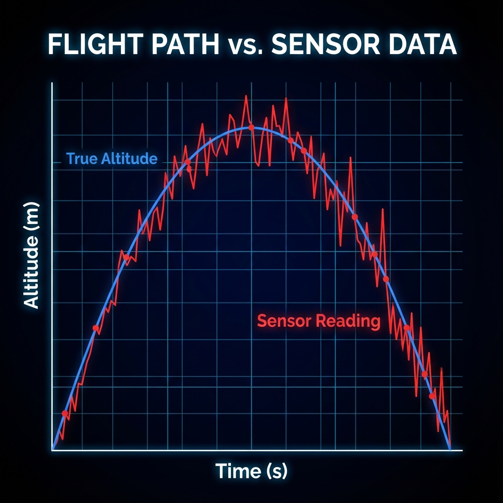 Vergleich: Wahre Höhe vs. Verrauschte Sensordaten