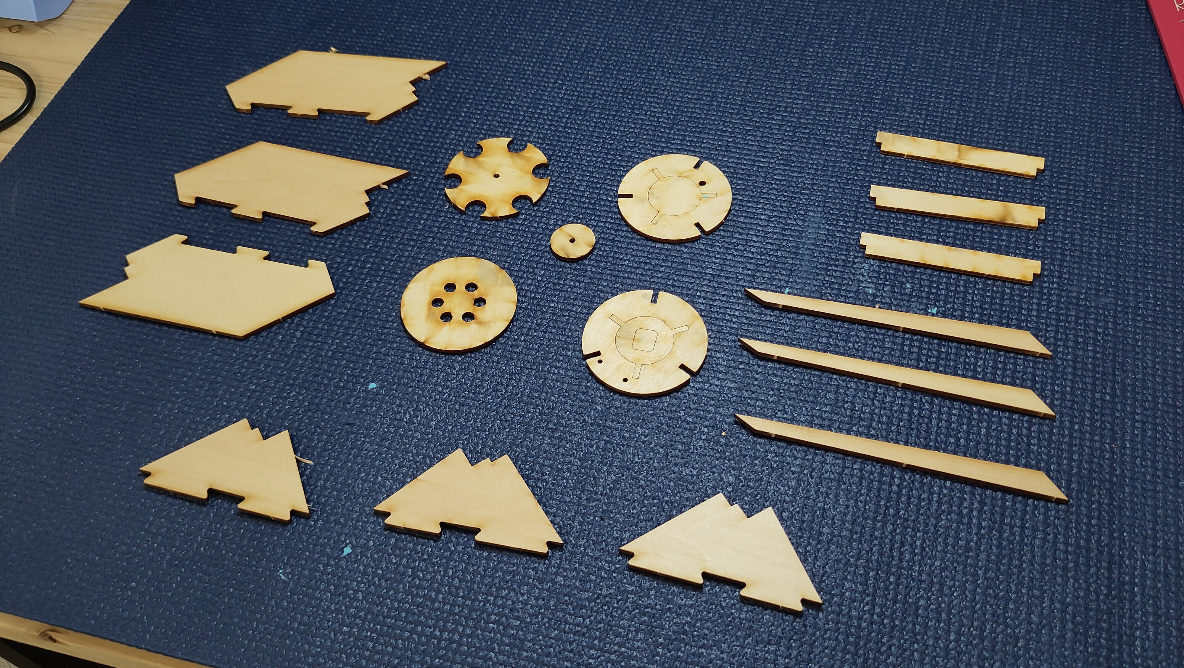 Vorbereitete Bauteile